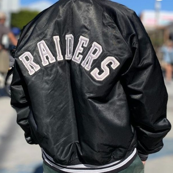 NFL × Nike Raiders JACKET Black and White Size Medium - Picture 2 of 6